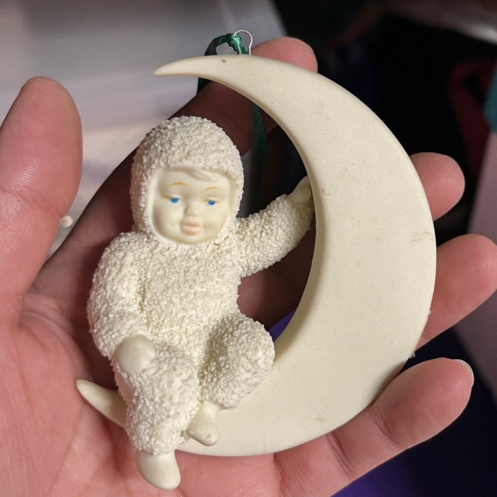 Snow baby “moon beams” ornament. Department 56